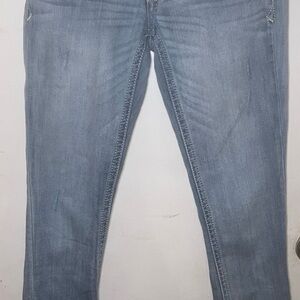 Express skinny stretch Acid Wash Blue Women's Jeans Size 4 EUC